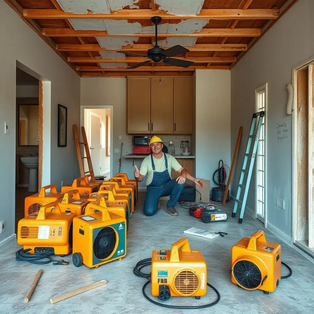 A technician using a professional moisture meter to check for hidden water behind a stucco wall in an Inglewood home.